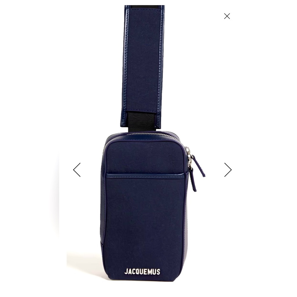 JACQUEMUS Le Giardino canvas and leather belt bag